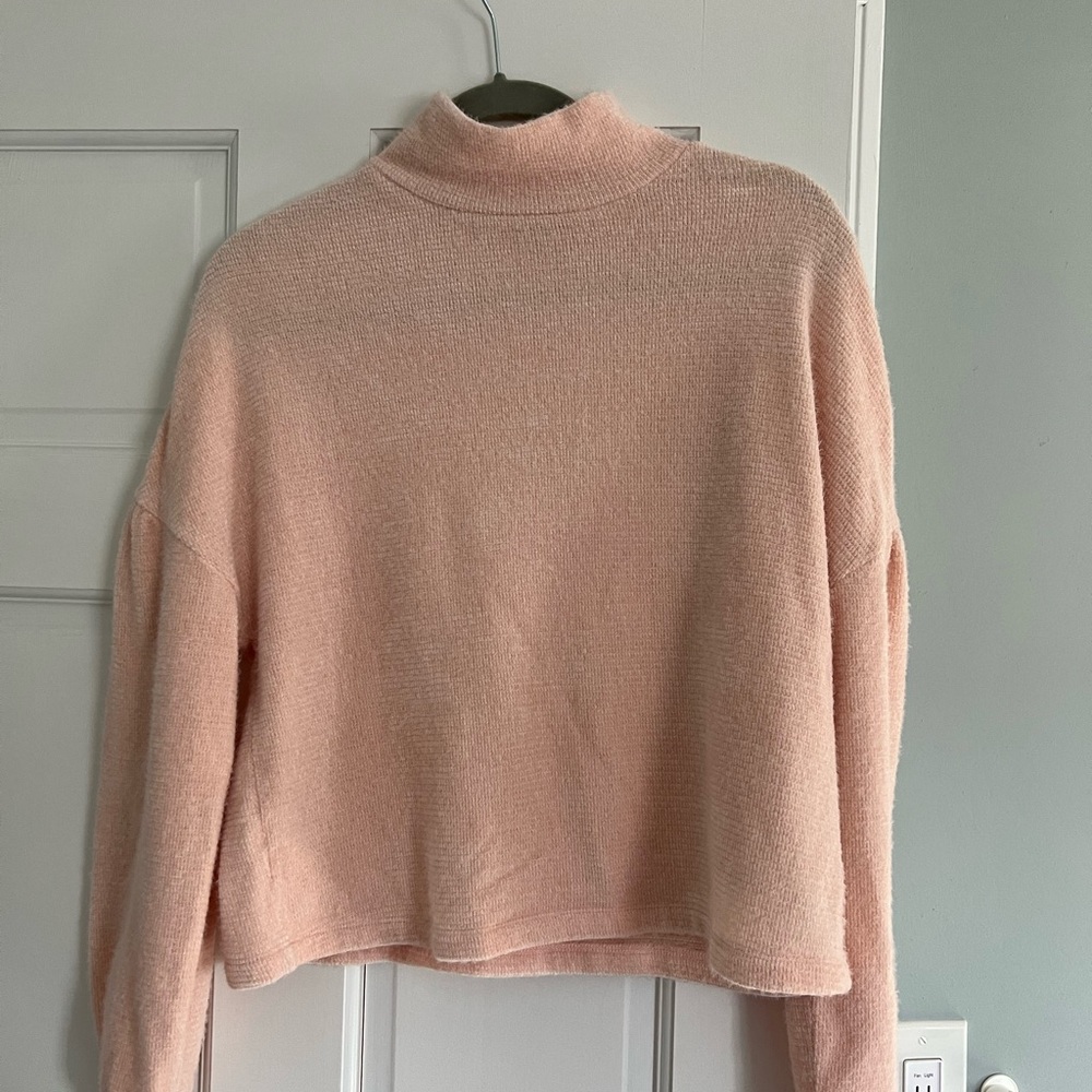 Sanctuary Soft Pink Turtleneck Sweater